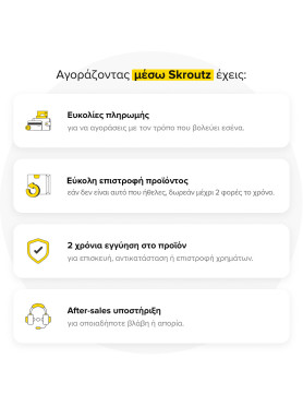 Samsung Galaxy Watch8 Classic Stainless Steel 46mm Αδιάβροχο με Παλμογράφο (Λευκό)