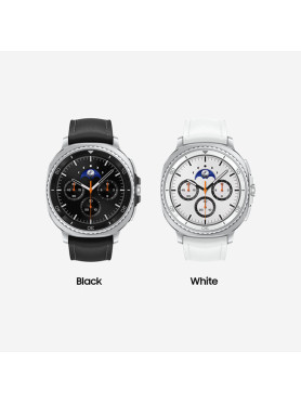 Samsung Galaxy Watch8 Classic Stainless Steel 46mm Αδιάβροχο με Παλμογράφο (Λευκό)