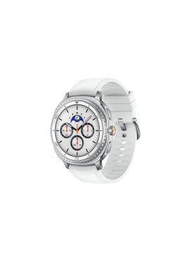 Samsung Galaxy Watch8 Classic Stainless Steel 46mm Αδιάβροχο με Παλμογράφο (Λευκό)