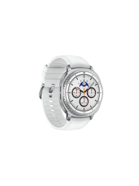Samsung Galaxy Watch8 Classic Stainless Steel 46mm Αδιάβροχο με Παλμογράφο (Λευκό)