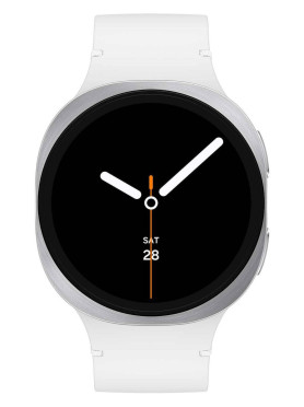 Samsung Galaxy Watch8 LTE Aluminium 40mm Αδιάβροχο με eSIM και Παλμογράφο (Ασημί - S/M)