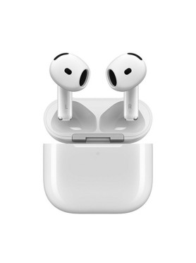 Apple AirPods 4 Earbud Bluetooth Handsfree Ακουστικά με Αντοχή στον Ιδρώτα και Θήκη Φόρτισης Λευκά