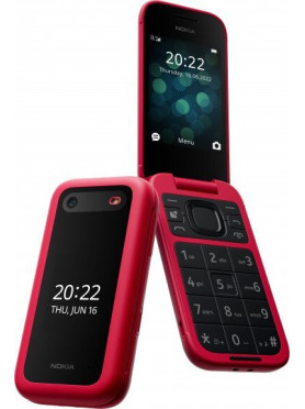 Nokia 2660 Flip Dual SIM Κινητό με Κουμπιά (Αγγλικό Menu) Κόκκινο