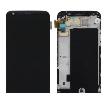 LG G5 H850 Lcd With Frame Black Οθόνη Με Πλαίσιο Μαύρη